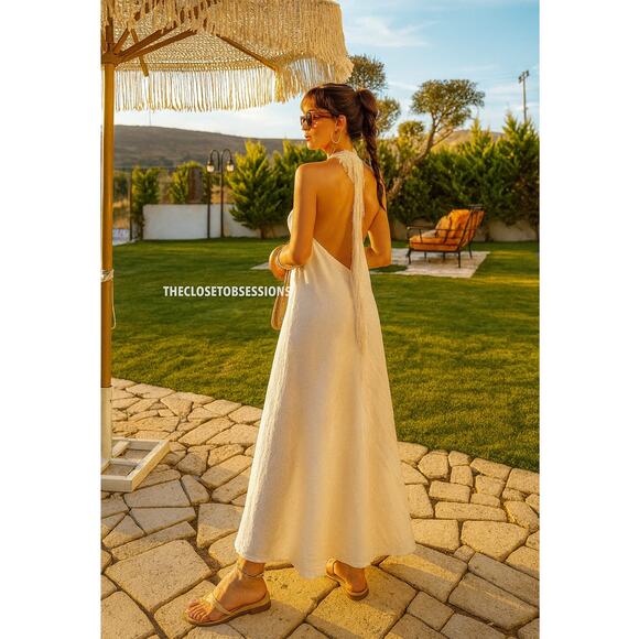 ZARA LIMITED EDITION!!! Linen Maxi Dress NWT - Picture 2 of 16